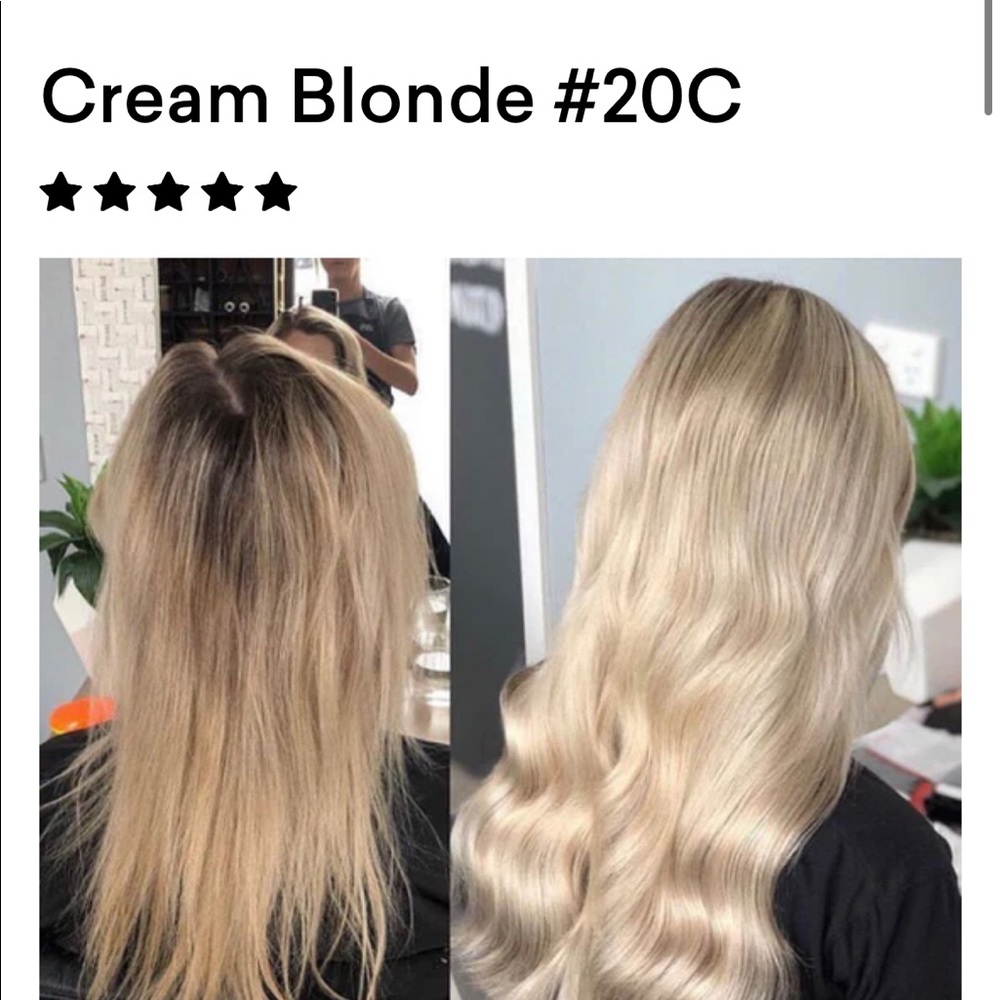 Sitting pretty halo extensions in cream blonde